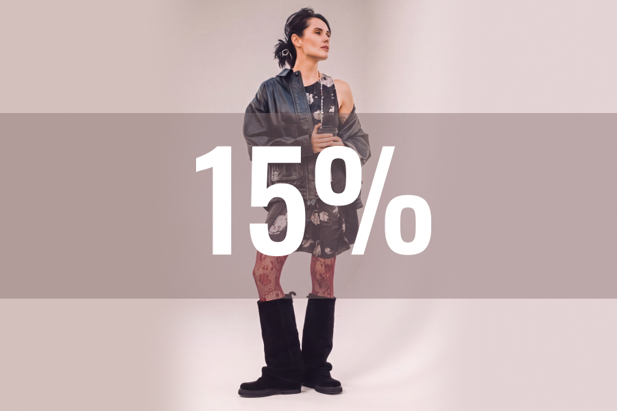 Скидка 15% на женскую высокую обувь